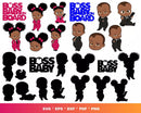 Afro Clipart Bundle, PNG & SVG Files for Cricut & Silhouette