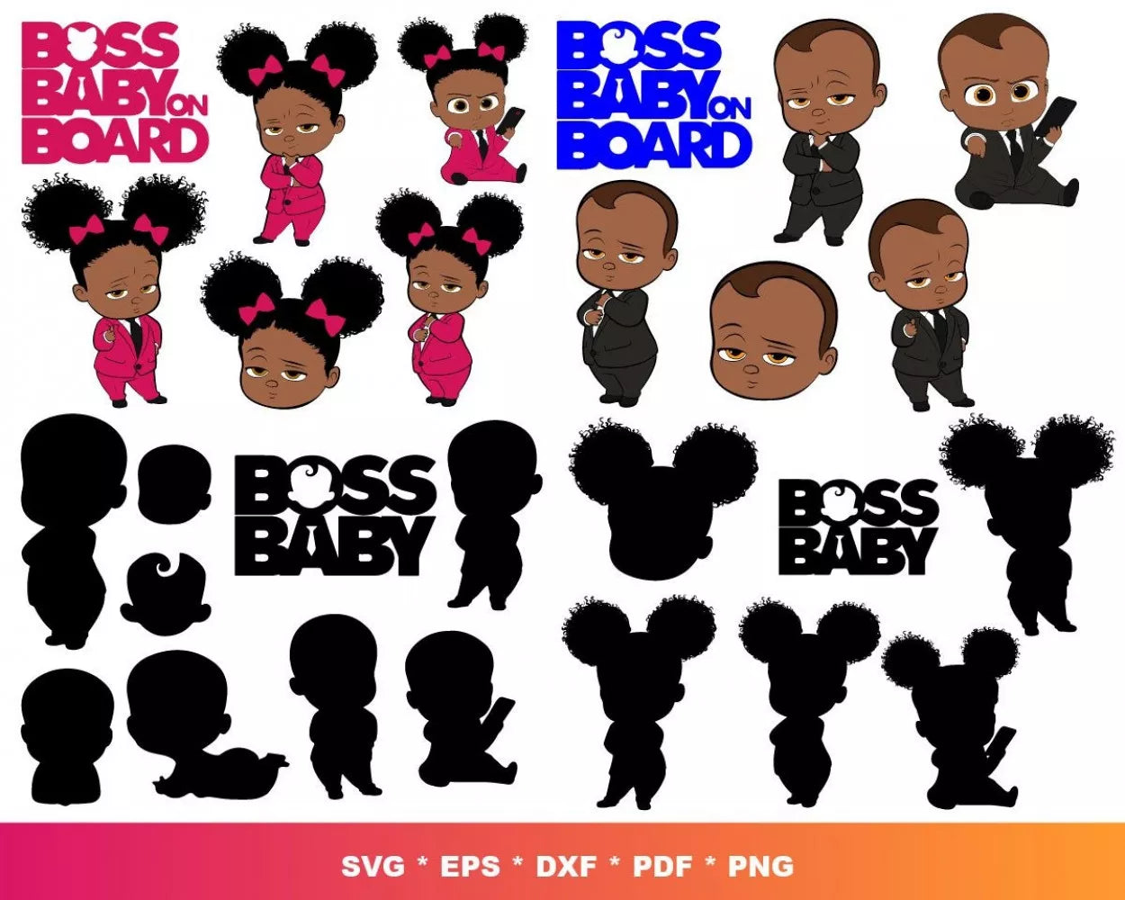Afro Clipart Bundle, Afro Women Svg, Afro Man Svg, Afro Boy Svg, Afro Girl Svg, Silhouette Vector Cut Files