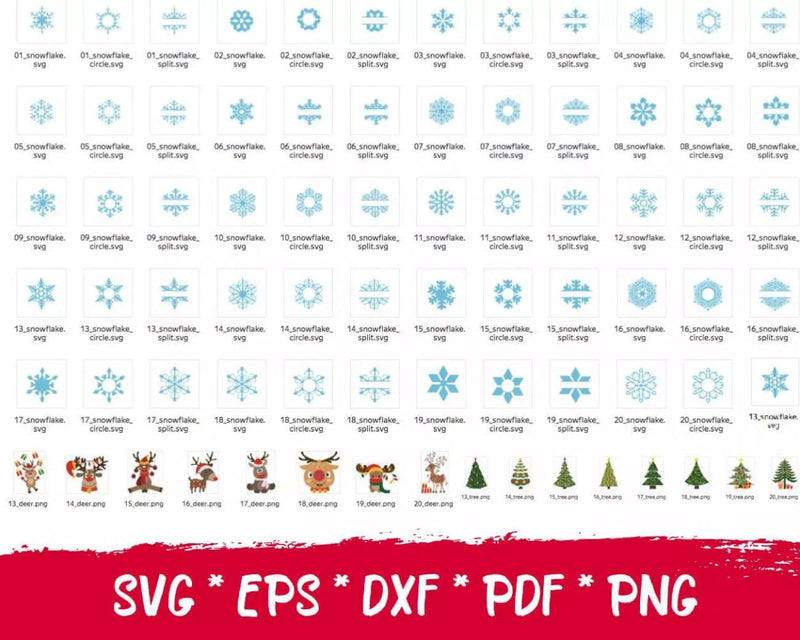 Christmas SVG Bundle 600+ Files For Cricut & Silhouette