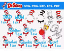 Dr Seuss SVG, Dr Seuss SVG Cricut, Dr Seuss Hat PNG, Dr Seuss SVG  Cut Files, Dr Seuss Clipart Bundle