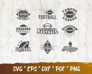 Football Mom SVG Bundle, Football Mom PNG, Football Mom Cliparts, SVG Cricut, Silhouette Vector Cut Files