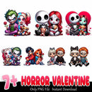 Horror Romance Valentine PNG, Valentine Couple PNG, Horror Romance Transparent PNG