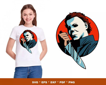 Horror Movies Clipart Bundle, PNG & SVG Files for Cricut & Silhouette