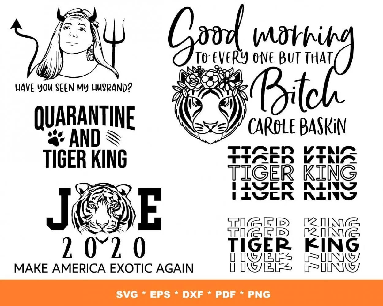 Joe Exotic SVG Bundle 100+ Files For Cricut & Silhouette