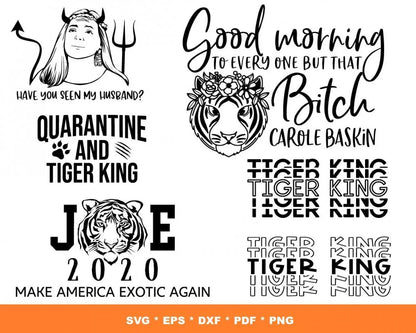 Joe Exotic SVG Bundle 100+ Files For Cricut & Silhouette