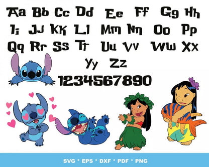 Lilo And Stitch SVG, Lilo And Stitch SVG Files For Cricut, Lilo And Stitch Clipart, Stitch PNG Transparent