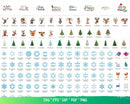 Christmas SVG & PNG Bundle, Christmas Tree SVG For Cricut, Merry Christmas PNG Transparent, Christmas Ornament SVG