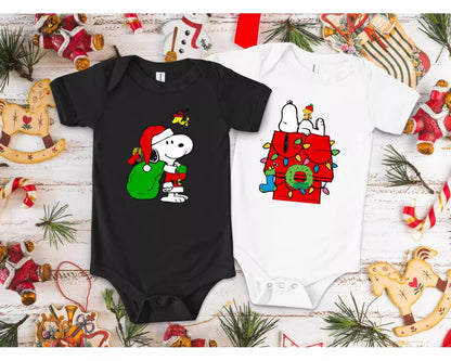 Snoopy Christmas Clipart Bundle, Snoopy Christmas SVG, Snoopy Christmas Svg For Cricut, Silhouette Vector Cut File