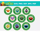 Sesame Street Clipart Bundle, Sesame Street Characters SVG, Sesame Street Cricut Files, Sesame Street Silhouette Vector Cut Files