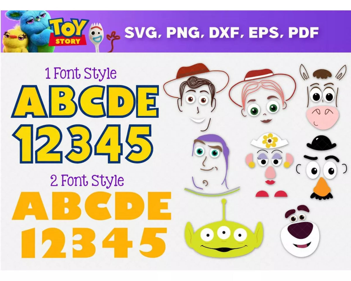 Toy Story SVG Bundle, Toy Story Birthday SVG, Buzz Lightyear SVG For Cricut, Toy Story PNG Transparent, Toy Story Clipart