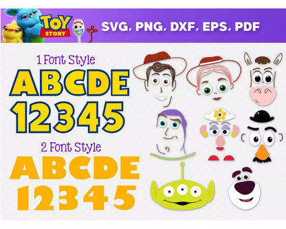 Toy Story SVG Bundle, Toy Story Birthday SVG, Buzz Lightyear SVG For Cricut, Toy Story PNG Transparent, Toy Story Clipart