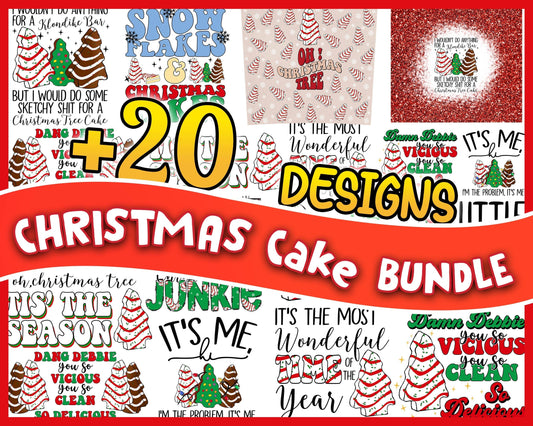 20+ Christmas Tree Cakes svg, Christmas SVG bundle, Christmas Svg png eps dxf Designs bundle, Digital files, CRM29112202