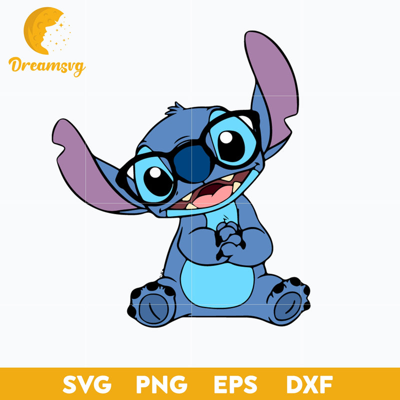 Stitch Svg, Stitch Cute Svg, Cartoon Svg, Png, Dxf, Eps Digital File ST002506