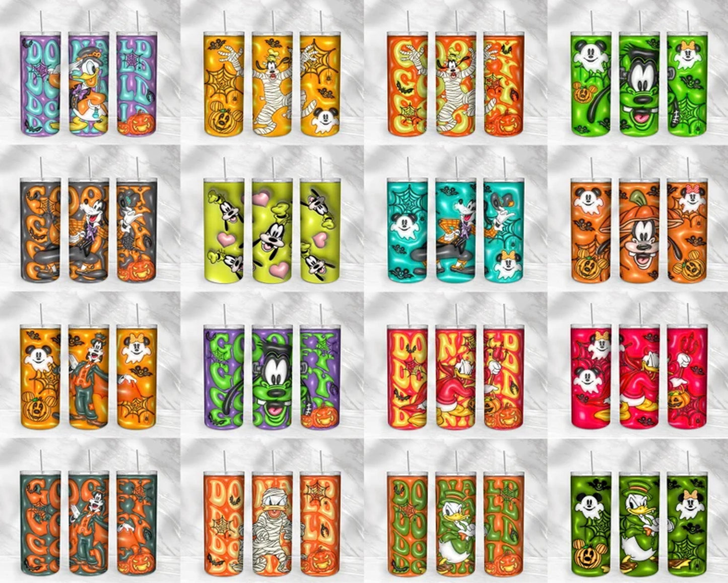 75+ Disney Halloween Cartoon Inflated - Instant download