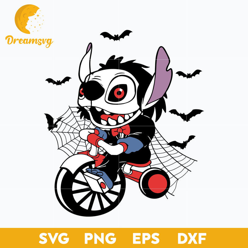 Stitch Clown SVG, Stitch Biker Clown SVG, Stitch Beetlejuice Horror Halloween SVG, Stitch Halloween SVG, PNG, DXF, EPS Digital File.