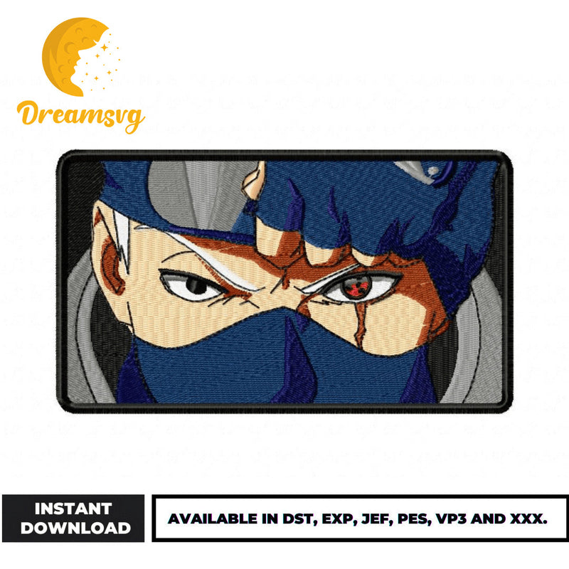 Kakashi Hatake eyes embroidery design