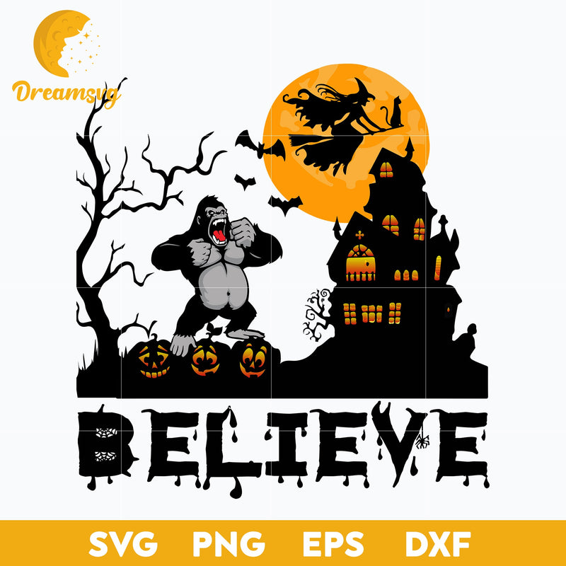 Believe Halloween svg, Halloween svg, png, dxf, eps digital file.