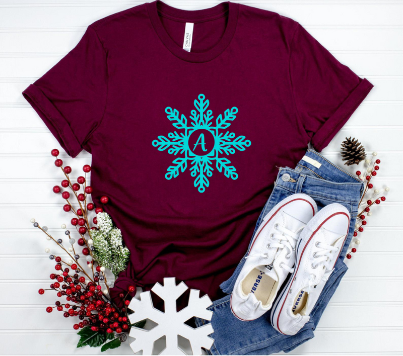 Snowflakes Monogram SVG Bundle