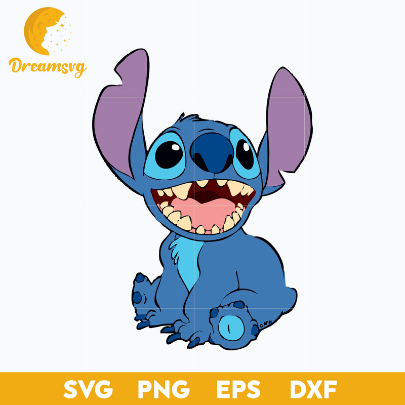 Stitch SVG, Stitch Cartoon SVG, Cartoon SVG, PNG, DXF, EPS Digital File ST002407