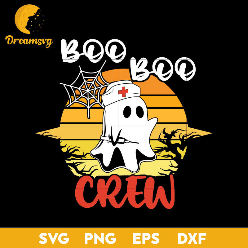 Boo boo Crew svg, Halloween svg, png, dxf, eps digital file.