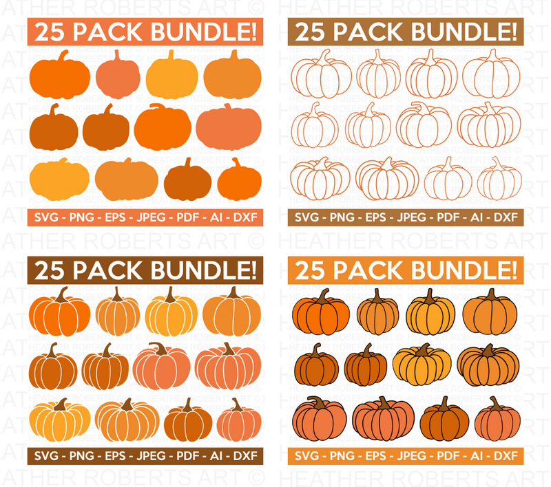 Pumpkin Mega SVG Bundle, 590+ Designs