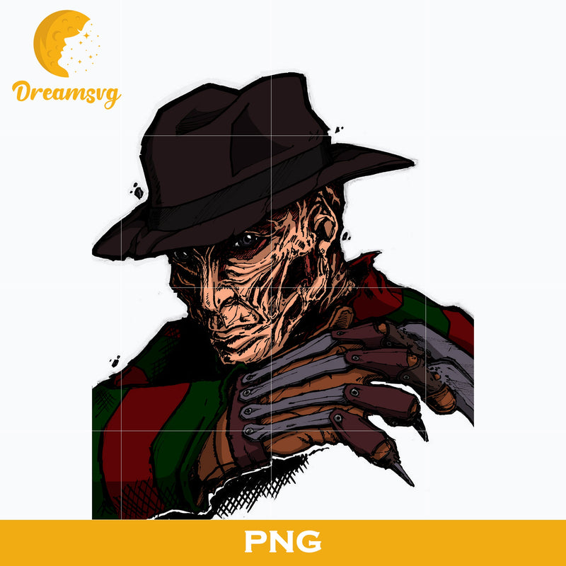 Freddy Krueger PNG, Freddy Krueger Halloween, Scary Halloween, Horror Characters, Halloween svg, png digital file.