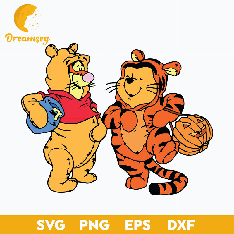 Winnie The Pooh Svg, Winnie The Pooh Halloween Svg, Pooh Bear Halloween Svg , Halloween Svg, png, dxf, eps digital file.