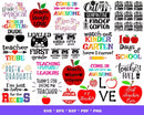 Back To School SVG Bundle 2000+ Files For Cricut & Silhouette