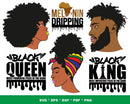 Afro Man Clipart Bundle, PNG & SVG Files for Cricut & Silhouette