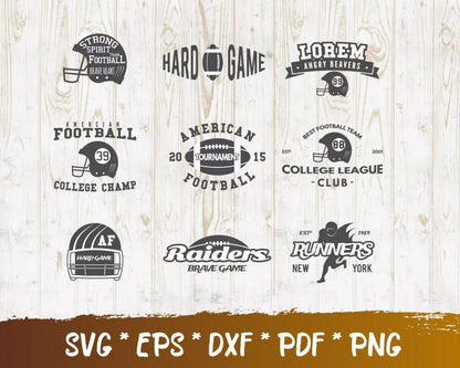 Football Mom SVG Bundle, Football Mom PNG, Football Mom Cliparts, SVG Cricut, Silhouette Vector Cut Files