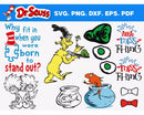Dr Seuss SVG, Dr Seuss SVG Cricut, Dr Seuss Hat PNG, Dr Seuss SVG  Cut Files, Dr Seuss Clipart Bundle