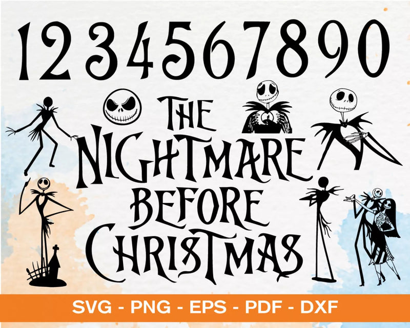 Jack Skellington SVG, Nightmare Before Christmas SVG, Before Christmas Cricut Designs, Halloween SVG