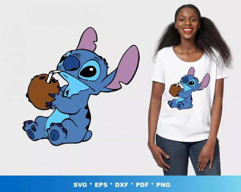 Lilo & Stitch Clipart Bundle, PNG & SVG Files for Cricut & Silhouette