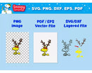 Snoopy Christmas Clipart Bundle, Snoopy Christmas SVG, Snoopy Christmas Svg For Cricut, Silhouette Vector Cut File