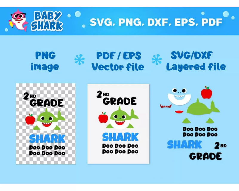 Baby Shark School Svg, Baby Shark Teacher Png, Baby Shark Clipart, Baby Shark Svg Cut files