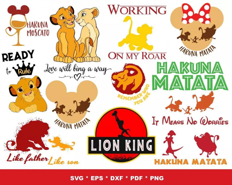 Lion King SVG, Simba SVG Files, Lion King SVG Files For Cricut, Lion King Simba PNG Transparent