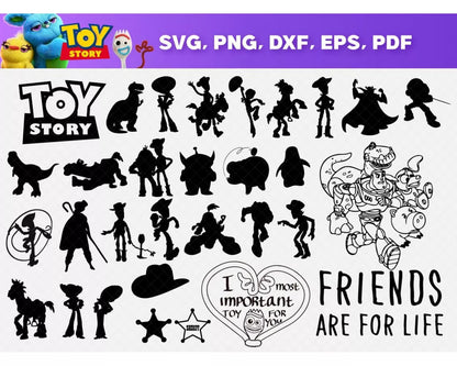 Toy Story SVG Bundle, Toy Story Birthday SVG, Buzz Lightyear SVG For Cricut, Toy Story PNG Transparent, Toy Story Clipart