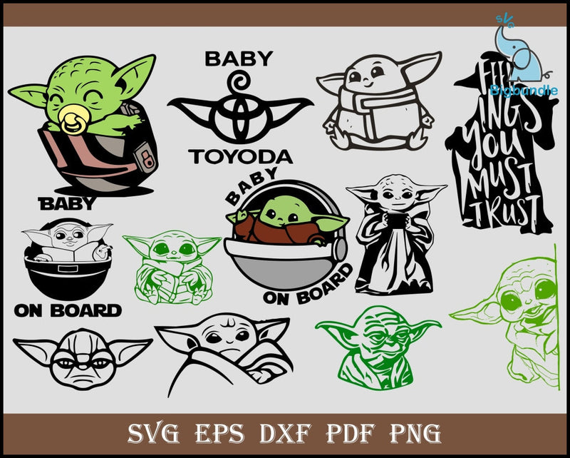 80+ Baby Yoda bundle 2.0 Digital Dowload