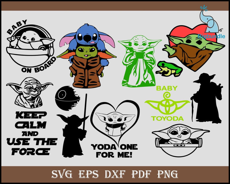 80+ Baby Yoda bundle 2.0 Digital Dowload