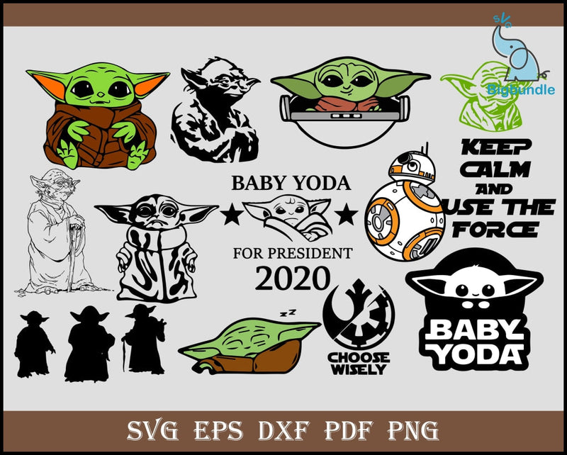 80+ Baby Yoda bundle 2.0 Digital Dowload