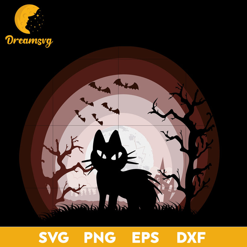 Cat Halloween svg, Halloween svg, png, dxf, eps digital file.