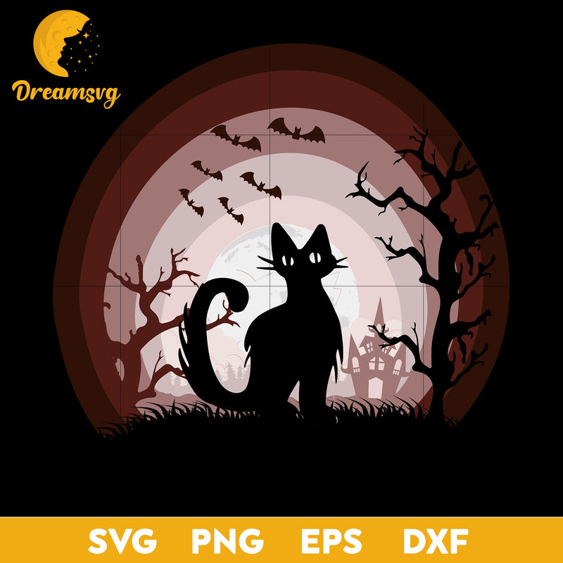 Cat Halloween svg, Halloween svg, png, dxf, eps digital file.