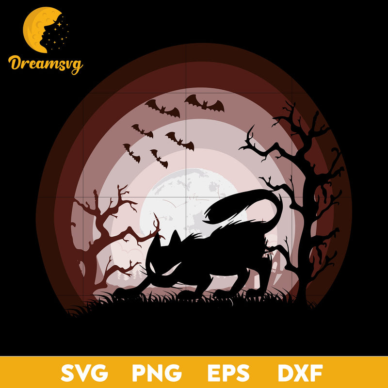 Cat Halloween svg, Halloween svg, png, dxf, eps digital file.