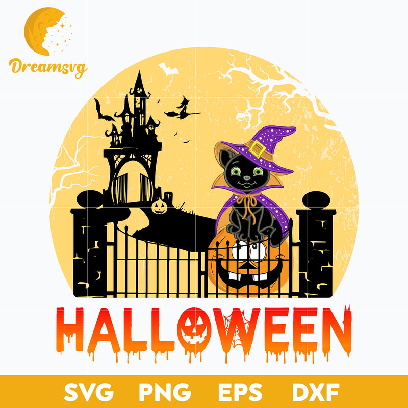 Cat Halloween svg, Halloween svg, png, dxf, eps digital file.