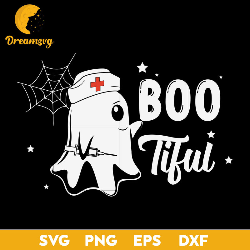 Halloween Bootiful Boo Nurse Funny svg, Halloween svg, png, dxf, eps digital file.