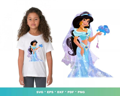 Princess Jasmine SVG, Jasmine SVG For Cricut, Princess Jasmine PNG Transparent, Disney Jasmine SVG Files