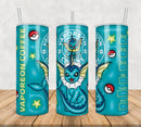 Pokemon Vaporeon Inflated 3D Tumbler Wrap Png, SG10072392