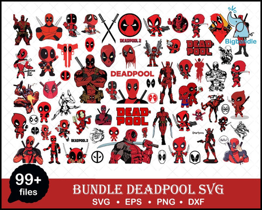 95+ Deadpool svg bundle, Superhero svg, Marvel svg