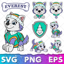 Paw Patrol SVG Bundle, Paw Patrol Clipart Paw Patrol Alphabet, Silhouette Svg Cut Files, Png Digital Bundle
