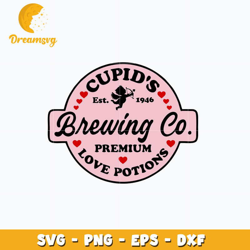 Brewing co premium est 1946 valentine Svg